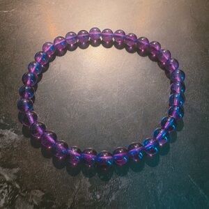 dainty royal amethyst bracelet